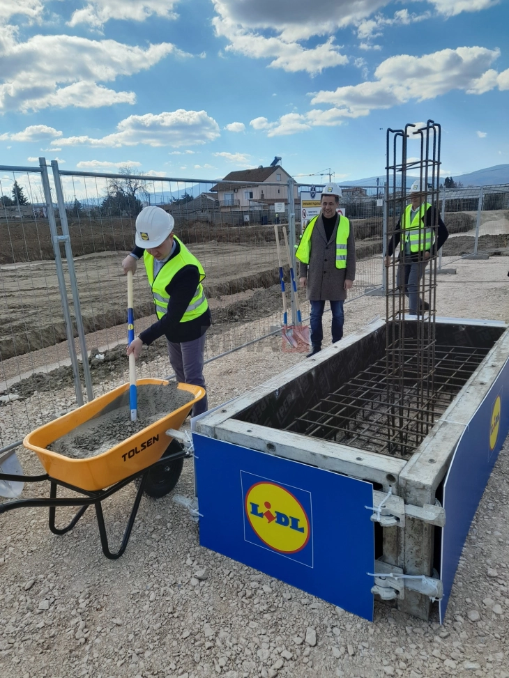 „Лидл“ гради нов маркет во Гевгелија, преку продажната мрежа на комапнијата лани извезени македонски производи во вредност од 15.5 милиони евра