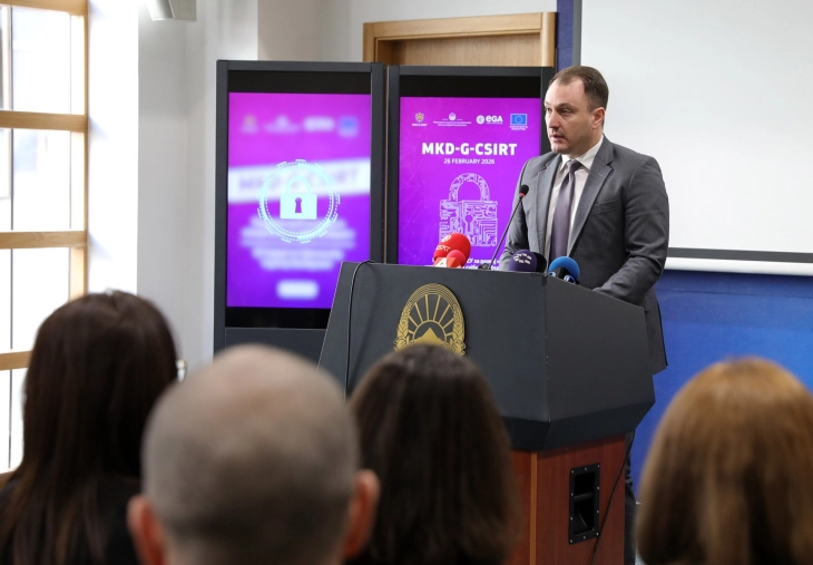 Andonovski: Përforcim i kapaciteteve nacionale për siguri kibernetike për një shtet digjital të sigurt, të ndërlidhur dhe evropian