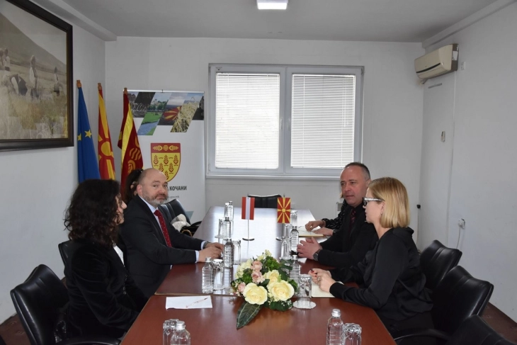 Австрискиот амабасадор Мартин Памер во посета на Општина Кочани