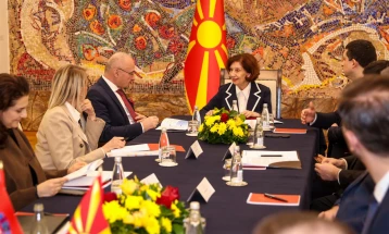 President Siljanovska-Davkova meets Croatia’s Foreign Minister Grlić-Radman