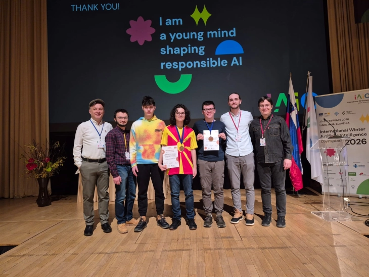 Два бронзени медалa за македонски средношколци на втората Интернационална олимпијада по вештачка интелигенција во Љубљана