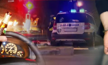 МВР: Кривични пријави за 10 возачи поради возење без возачка дозвола, со активна забрана и под дејство на алкохол во текот на вчерашниот ден