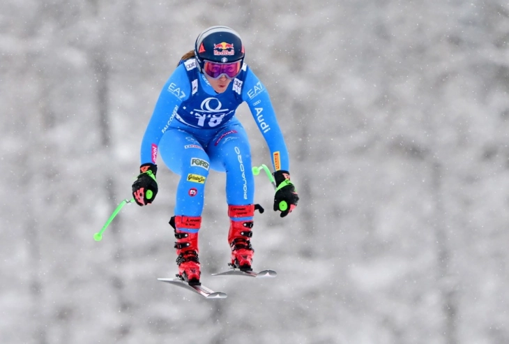 Goggia fights back to close in on super-g title with race win