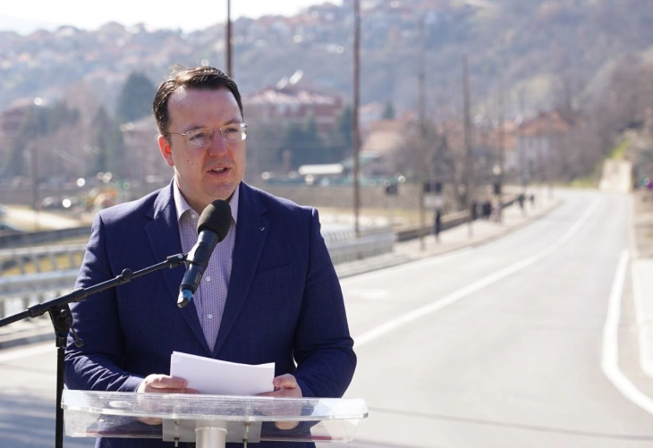 Николоски: Со пуштање на реконструираната обиколница на Крива Паланка, спој со Бугарија, ја завршуваме модернизацијата на источното крило на Коридор 8