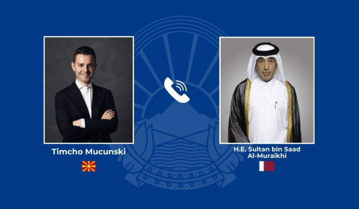 Телефонски разговор Муцунски - Ал Мураихи: Цврста солидарност и целосна поддршка кон Катар