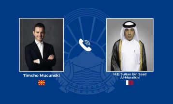 Телефонски разговор Муцунски - Ал Мураихи: Цврста солидарност и целосна поддршка кон Катар