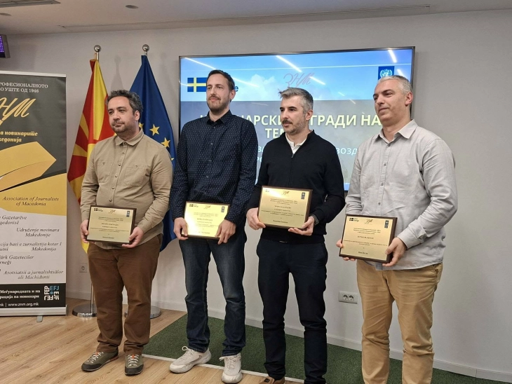 Mihail Miloshevski wins top prize for reporting on air pollution