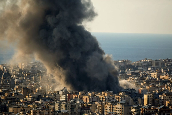 Israeli military striking Hezbollah sites in Beirut