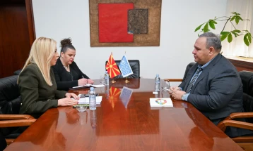 Генералната секретарка на Собранието Димовска се сретна со постојаниот претставник на УНДП Григорјан