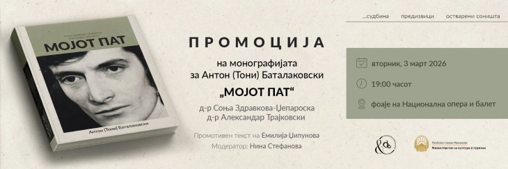 New book celebrates life of Macedonian ballet legend Toni Batalakovski