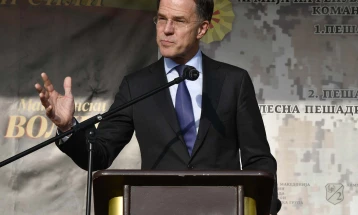 Rutte at Ilinden army barracks: Stay safe and keep us safe