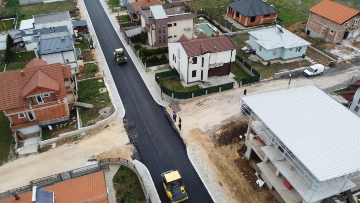 Комплетно завршено асфалтирањето на улица „103“ во м.в Јака – Марино