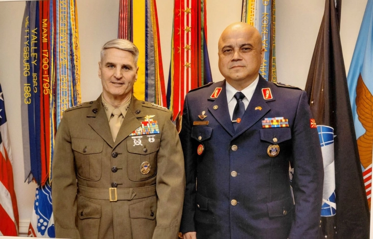 Началникот на ГШ на Армијата се сретна со заменик-претседавачот на Здружениот генералштаб на Вооружените сили на САД