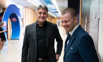 Првиот човек на ФФМ на состанок на „HatTrick“ во УЕФА