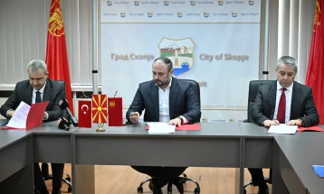 Декоративно и архитектонско осветлување на Камениот мост, градоначалникот Ѓорѓиевски  имал средба со турска делегација за реализација на проектот