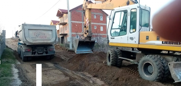 Почна изградбата на нова улица во селото Јакимово