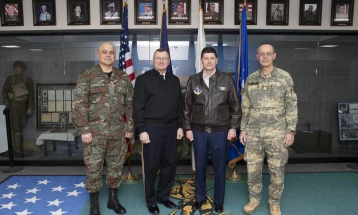 Потврдено 34-годишното партнерство: Лафчиски на средба со новиот командант на Националната гарда на Вермонт