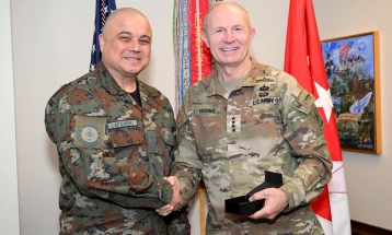 Лафчиски ја заокружи посетата на Пентагон: Потврдена високата доверба и соработката меѓу армиите на Македонија и на САД