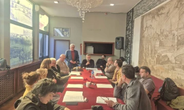 Прва проба на претставата „Мачкина глава“ во Драмски театар 