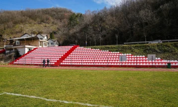 Крива Паланка доби нови спортски трибини на фудбалскиот стадион