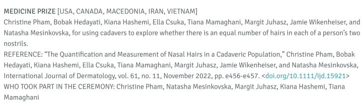 Иг-Нобеловите награди се селат во Цирих