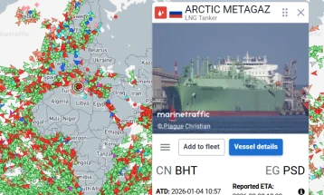 Оштетен руски танкер за гас неконтролирано плута кон италијанскиот остров Лампедуза