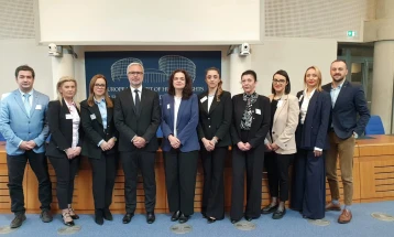 Делегација од Уставниот суд во посета на Европскиот суд за човекови права и Советот на Европа во Стразбур, Франција