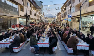 Iftar i përbashkët në Gostivar për mbi një mijë besimtarë