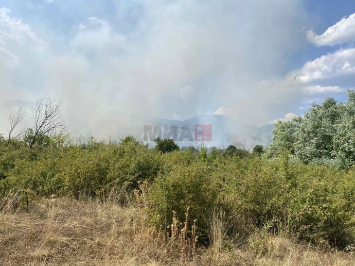 Два армиски хеликоптери го гаснат пожарот на планината Јабланица