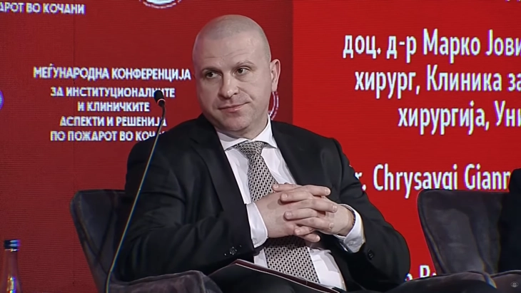 Д-р Јовиќ: Србија прими 30 пациенти по пожарот во Кочани, 17 беа лекувани во Клиниката за пластична хирургија и за наша среќа сите преживеаја