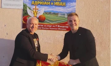 Отворен нов мултифункционален спортски терен во Соколарци – „Адријан и Иван“ во чест на загинатите во трагичниот пожар