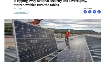 Војната во Иран е „сурова лекција“ за зависноста од фосилни горива, вели шефот за клима на ОН