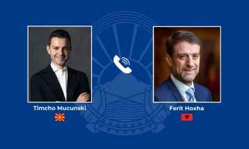 Mucunski - Hoxha: Readiness to enhance bilateral ties, Corridor VIII a joint priority of both countries