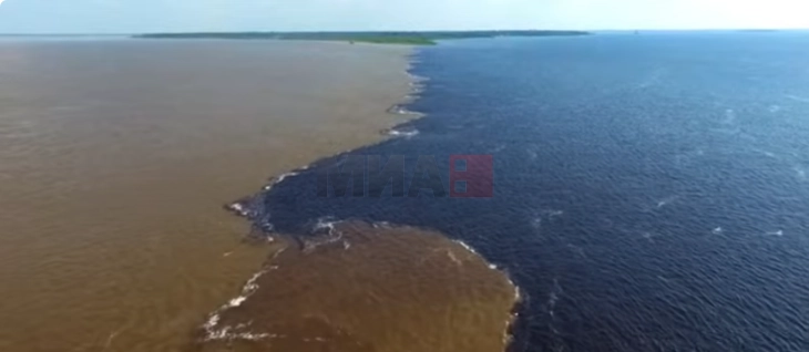 Неверојатна глетка во Бразил: две реки се среќаваат, но не се мешаат