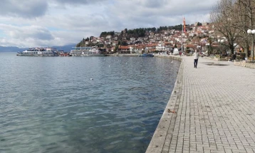 Нивото на водата во Охридското Езеро 18 сантиметри над месечниот просек