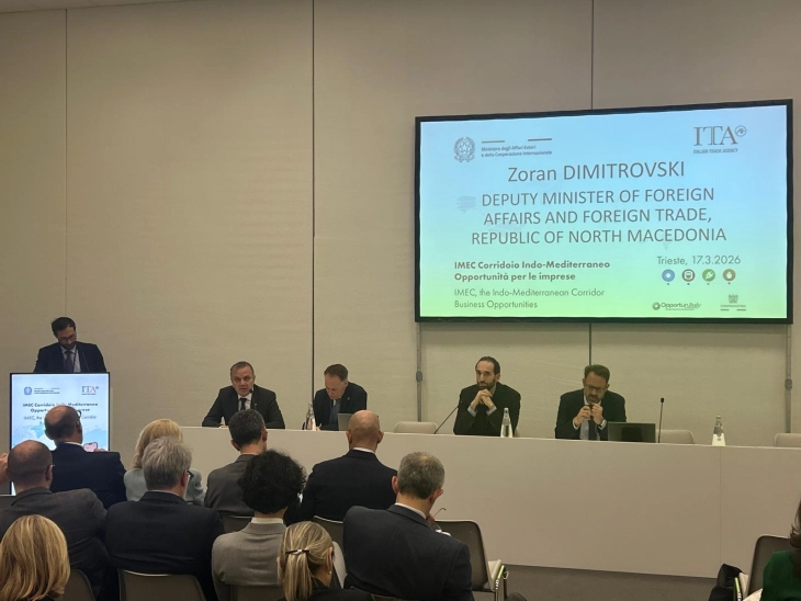 Dimitrovski at IMEC forum in Trieste: Energy investments and connectivity in focus