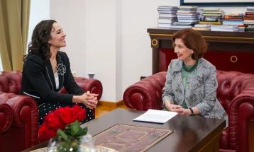 President Siljanovska Davkova meets MEP Lexmann