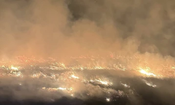 Опожарени дваесетина хектари нискостеблеста шума и сува трева во Макреш, Старо Нагоричане