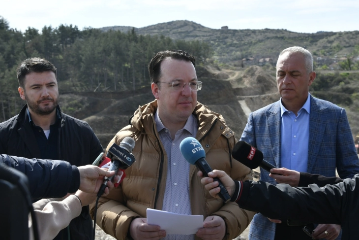 Nikolloski: Janë ndërtuar 70 për qind e digës në Otinja, Lindja do të bëhet me liqenin e parë artificial rekreativ (PLT)