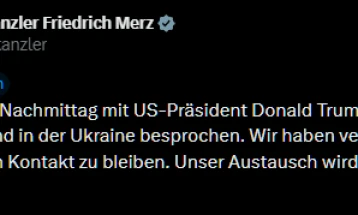Мерц и Трамп разговараа за ситуацијата во Украина и на Блискиот Исток