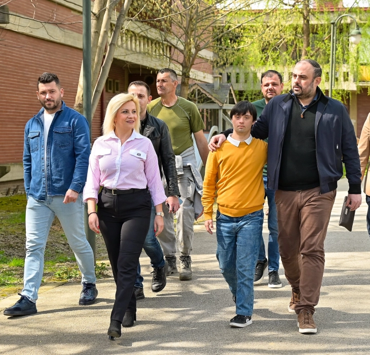 Градоначалникот  Ѓорѓиевски  на одбележување на Светскиот ден на лицата со Даунов синдром