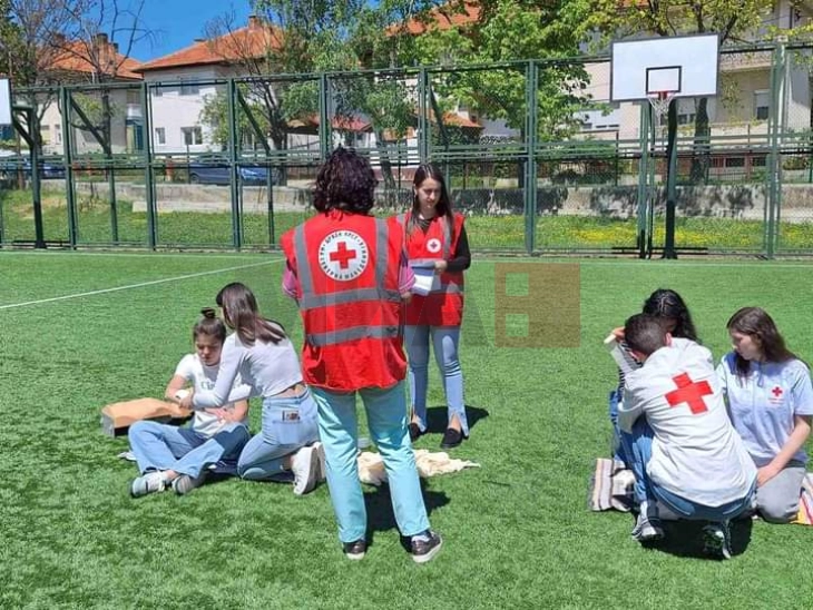 Црвениот крст организира настан за промоција на првата помош и значењето на навремената реакција при итни ситуации