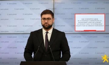 Манасиевски: СДС и Филипче 5 дена не ја негираат соработката со Башановиќ и Милјан Шчекиќ, со молкот само ги потврдуваат нашите тези за нивната поврзаност