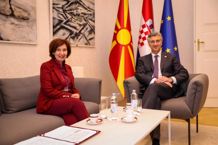 Средба Сиљановска-Давкова - Пленковиќ:  Одличните билатерални односи се засновани на меѓусебна почит и доверба