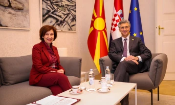 Средба Сиљановска-Давкова - Пленковиќ:  Одличните билатерални односи се засновани на меѓусебна почит и доверба