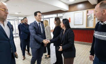 Првиот вицепремиер и министер за европски прашања Беким Сали, во посета на Студентскиот дом „Пелагонија“