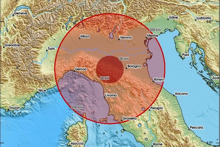Силен земјотрес го погоди северниот дел на Италија
