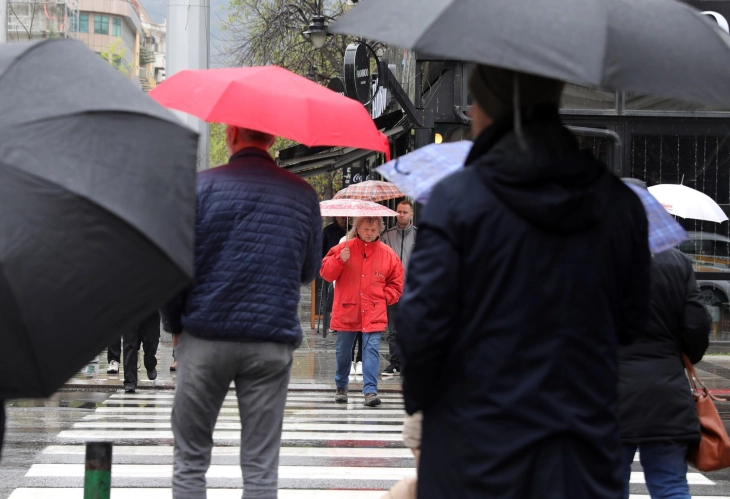 Weather: Partly cloudy with local showers; high 16°C