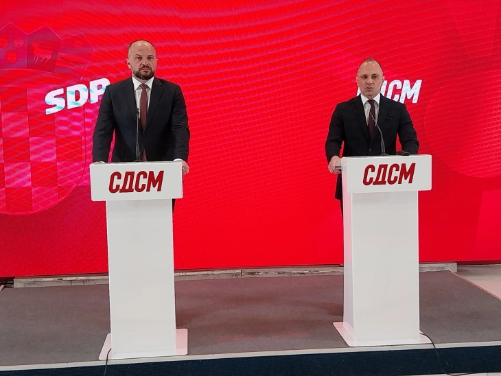 Прес-конференција на лидерите на СДСМ и хрватската Социјалдемократска партија (во живо)