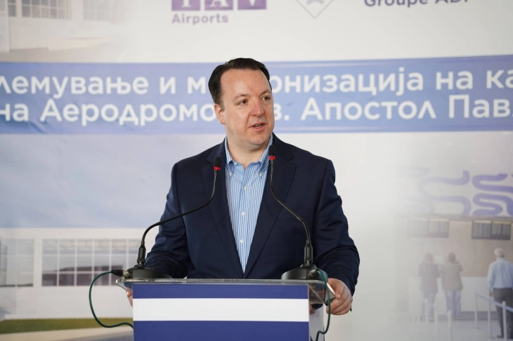 Николоски: Започнуваме со реконструкција, модернизација и надградба на охридскиот аеродром, прва од неговата изградба, создаваме модерен аеродром кој ќе привлече бројни патници и туристи